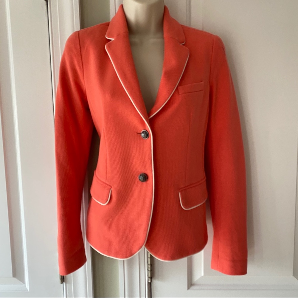 GAP Academy Blazer Coral with White Piping Size 0